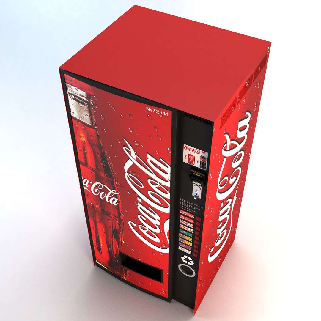 coca cola vending machine obj