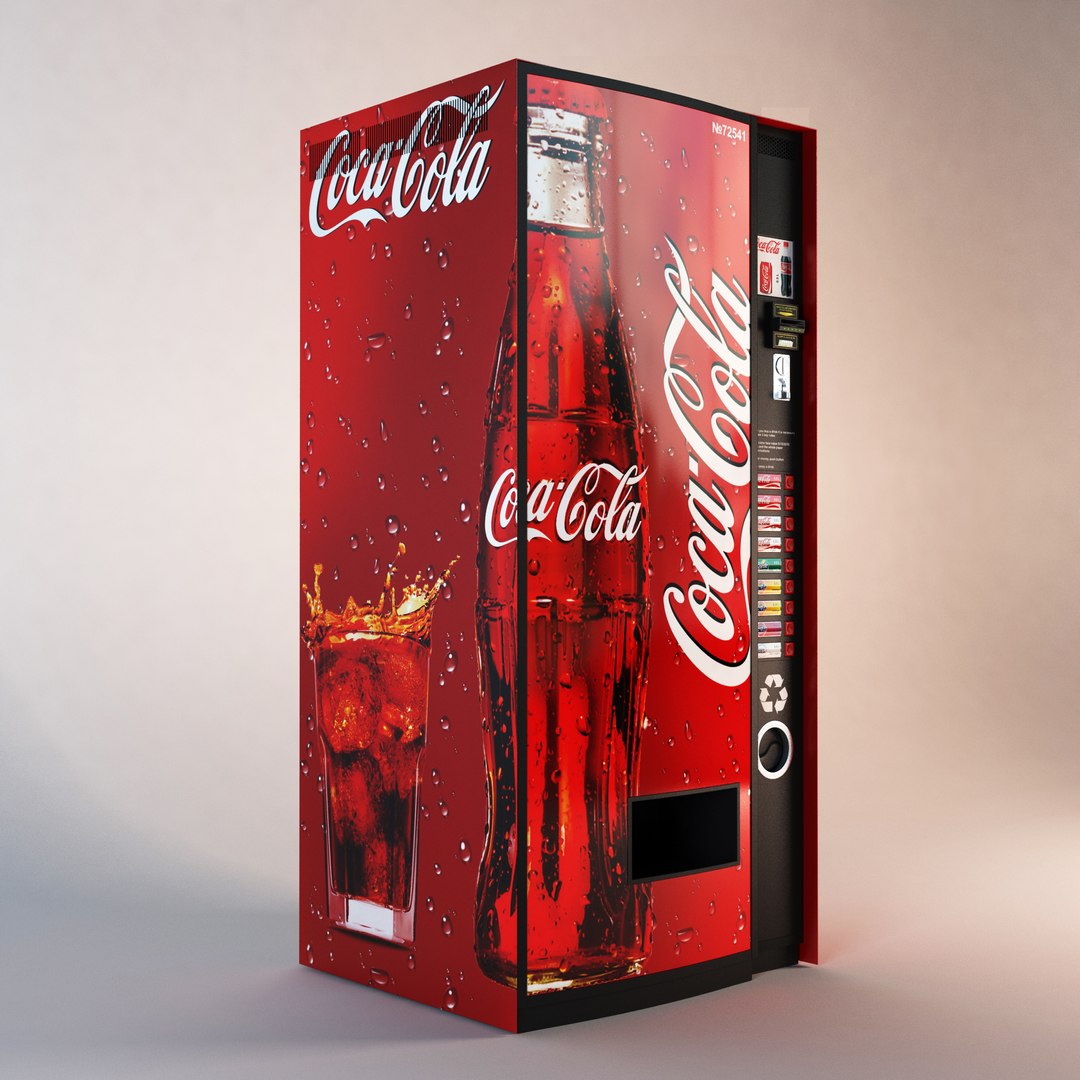 coca cola vending machine obj