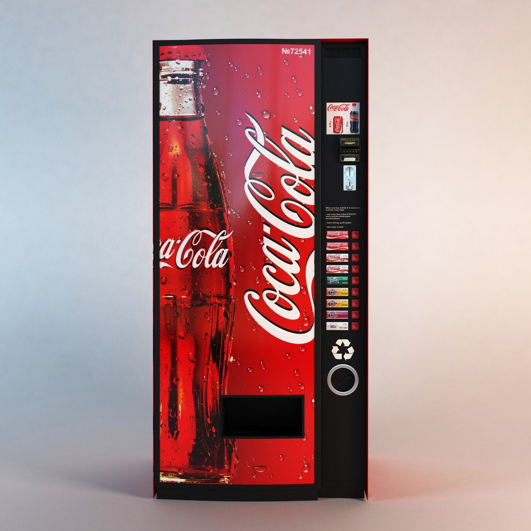 coca cola vending machine obj