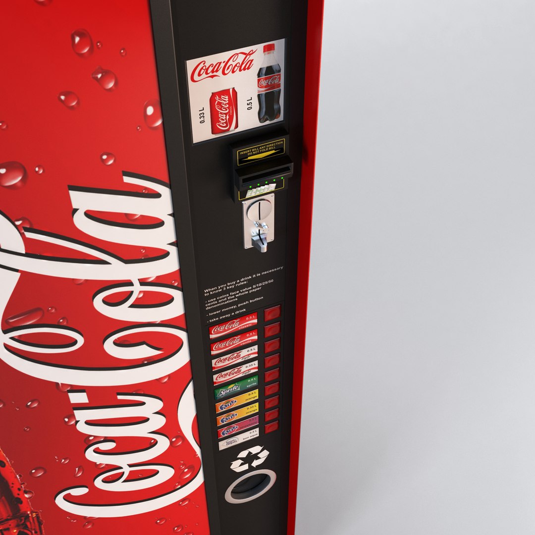 coca cola vending machine obj