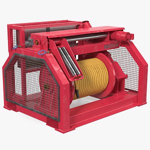wire rope hydraulic mooring 3D