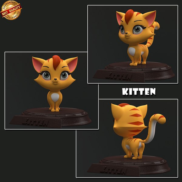 3d kitten cartoon