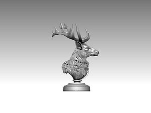 Deer  Head Sculpture 3D