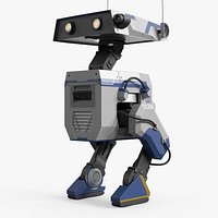 Nvidia Service Bipedal Robot White Blue