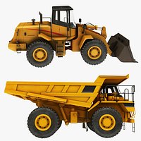 Wheel Loader and Mining Truck