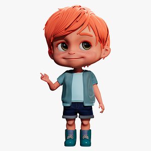 Cartoon Boy Rigged