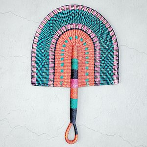 African Handwoven Fan 38 3D