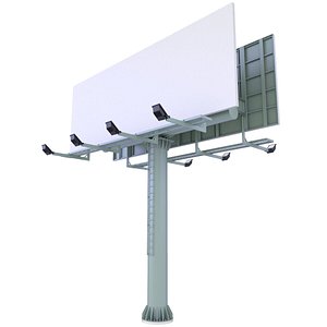 3D model Street Billboard 45