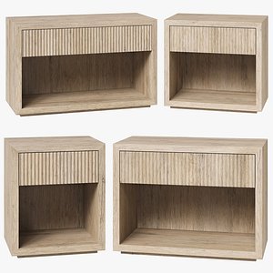 3D model Restoration Hardware Julien nightstands