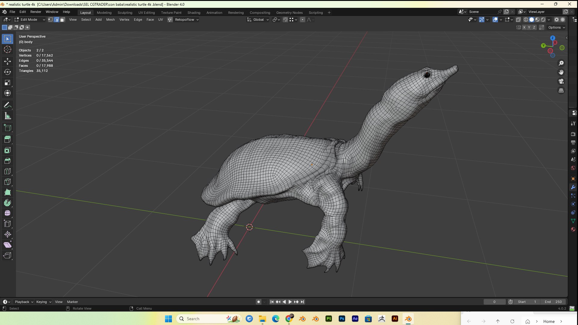 Realistic Turtle Pbr 4k 3D - TurboSquid 2397542