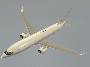 3D boeing 737-800bcf generic white