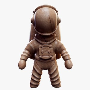 3D Wooden Boy Astronaut