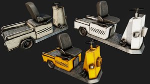luggage vehicle pbr 3D