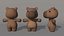 3D model Rigged Cartoon Capybara