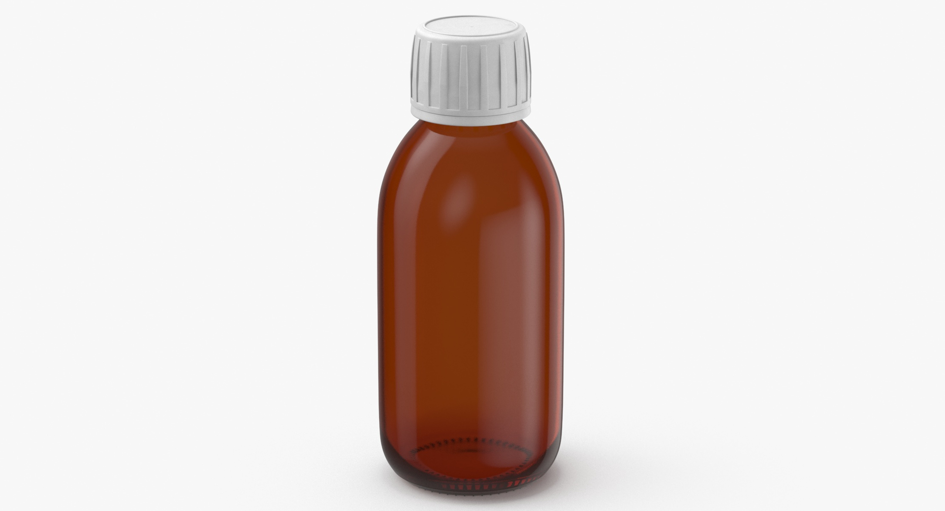 3D Glass Syrup Bottle 150ml Model - TurboSquid 2019653