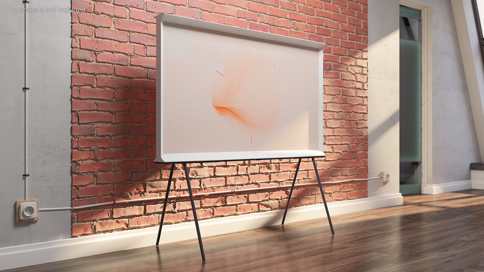 Samsung 55 Inch QLED The Serif TV with Stand 3D model preview