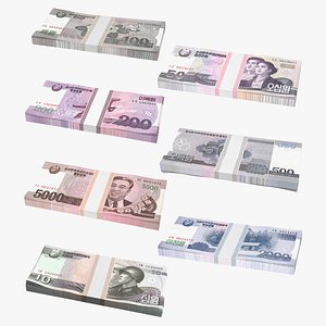 North Korea Banknotes Bundles Collection 5