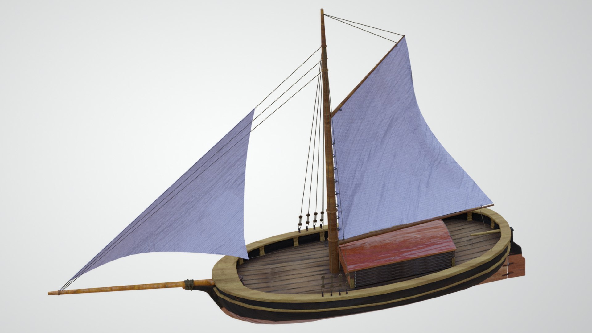 Classic Sail Boat 3D Model - TurboSquid 1996963