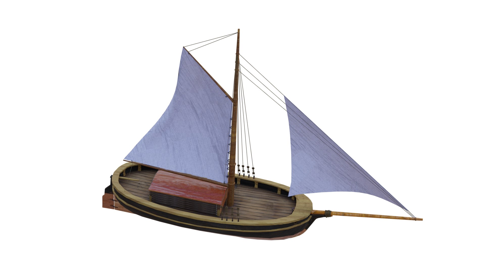 Classic Sail Boat 3D Model - TurboSquid 1996963