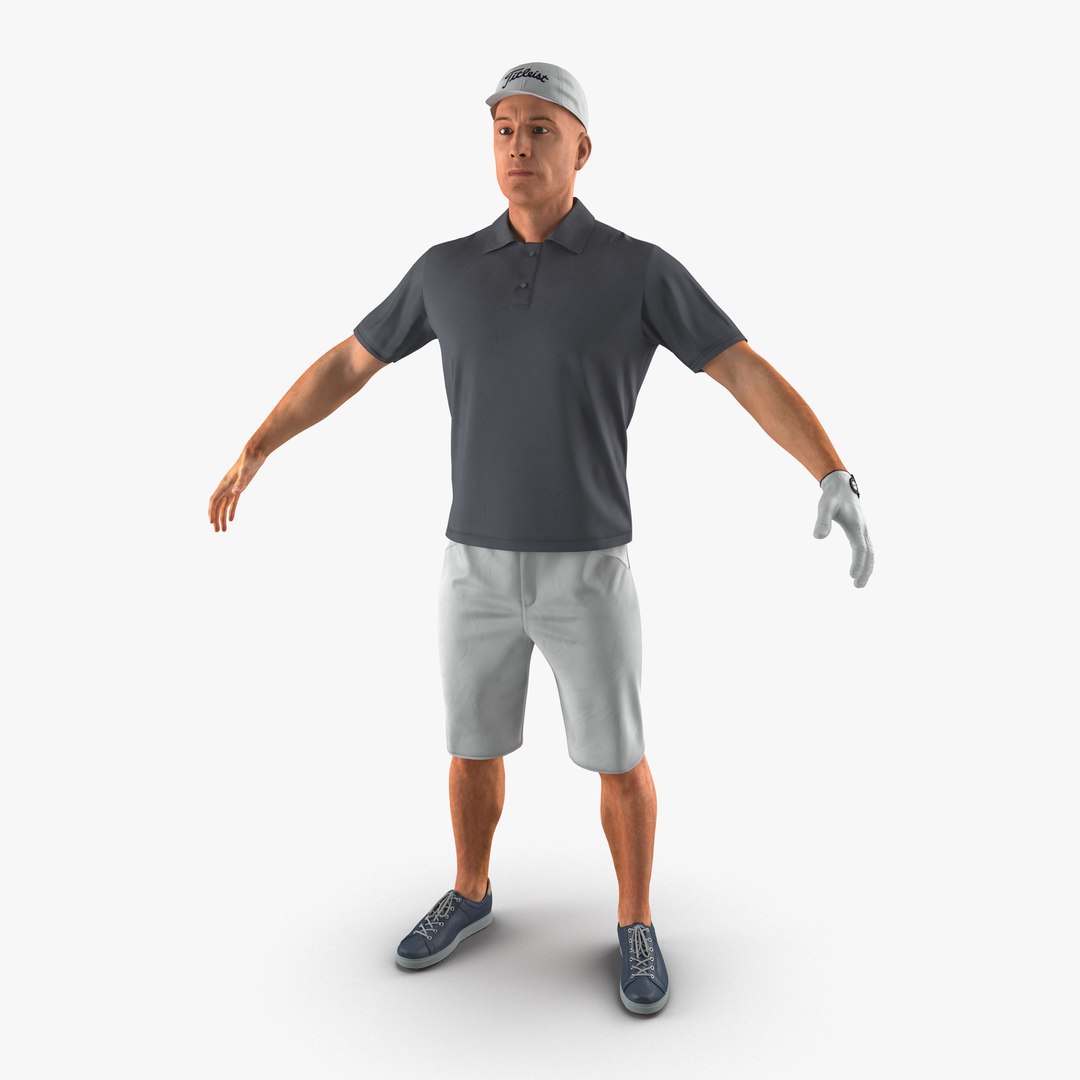 Golf Player 2 3D model preview