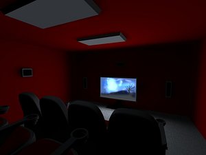 3d model home theater