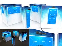 Gallery Painting Stands Mockup