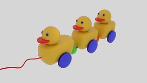 3d duckling toy model