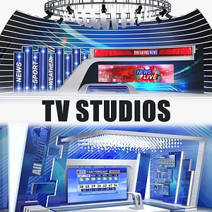 tv studios 3D model