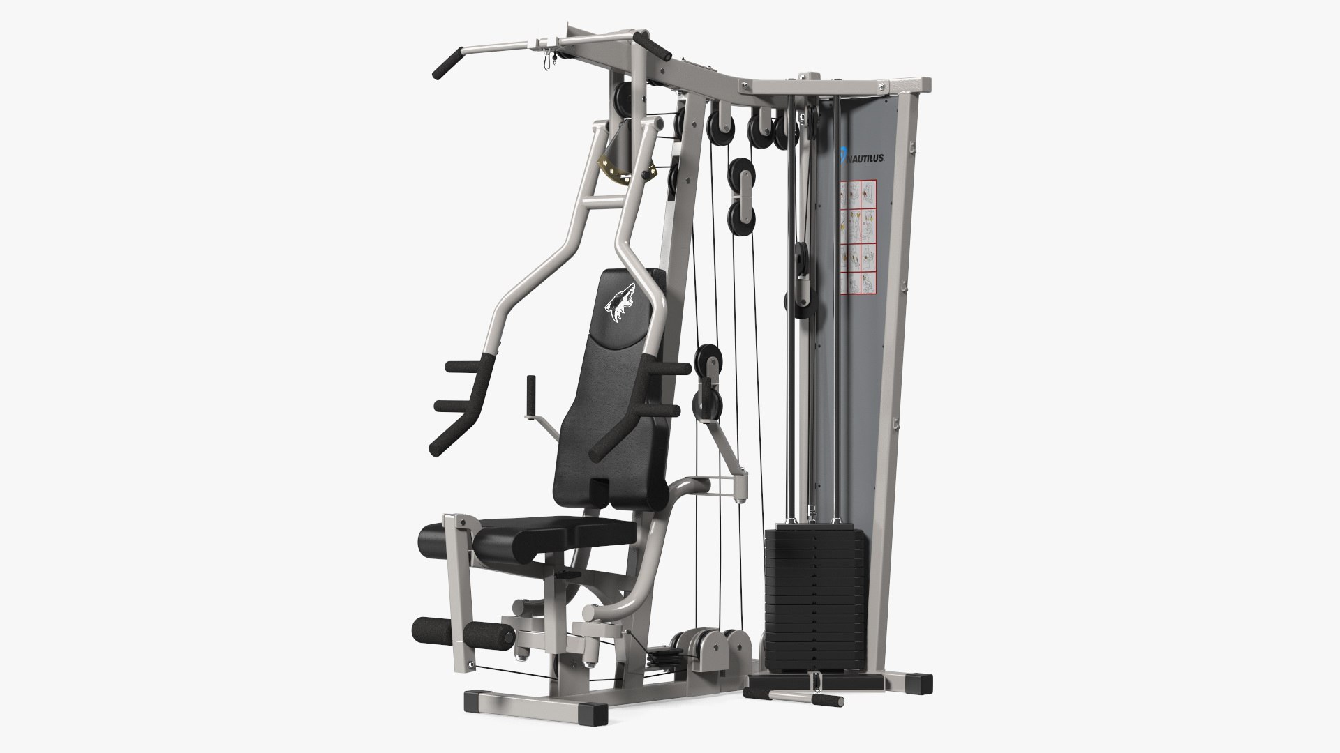 Multifunctional Home Gym Station 3D model preview
