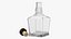 Bouteille d'alcool ouverte vide