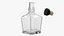 Bouteille d'alcool ouverte vide