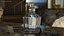 Bouteille d'alcool ouverte vide