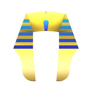 3D Pharaoh Headdress model