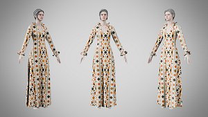 3D Dress 29 Abstract Tribal Stripe