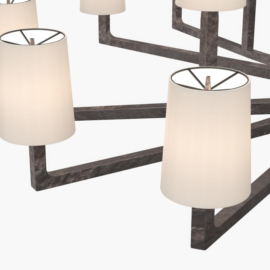 Wright Round Chandelier 60-inch 3D Model - TurboSquid 2086730