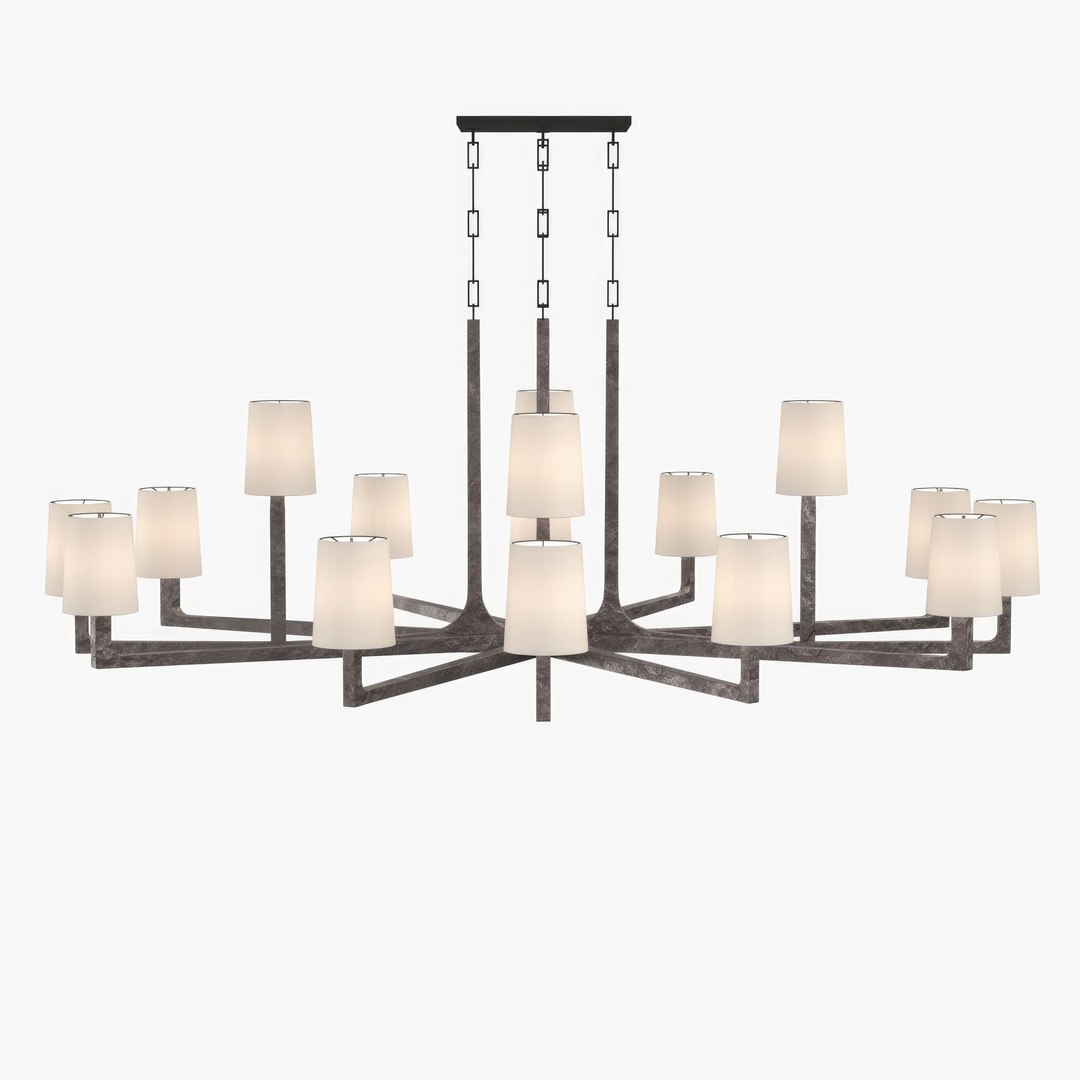 Wright Round Chandelier 60-inch 3D Model - TurboSquid 2086730