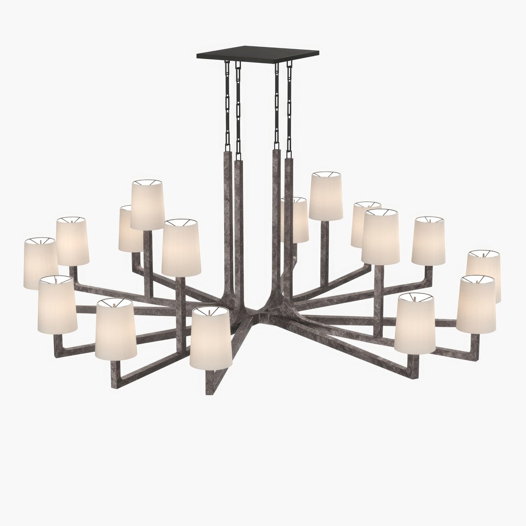 Wright Round Chandelier 60-inch 3D Model - TurboSquid 2086730