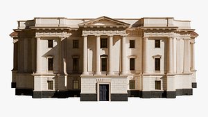 Neoclassical Palace - Classic Architectural Building Model For Blender 3D