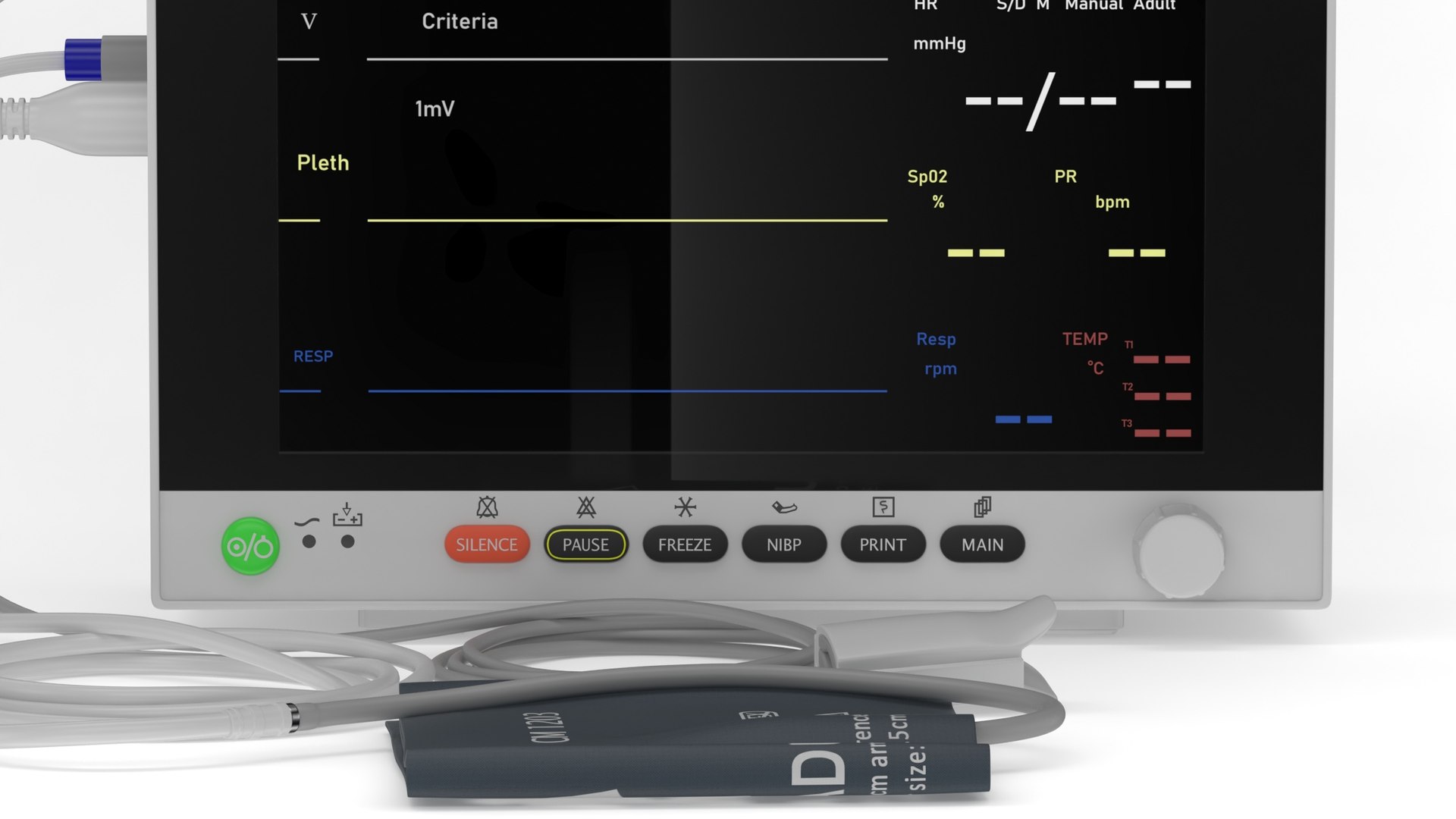 Medical Bed Side Monitor 3D Model - TurboSquid 2315675