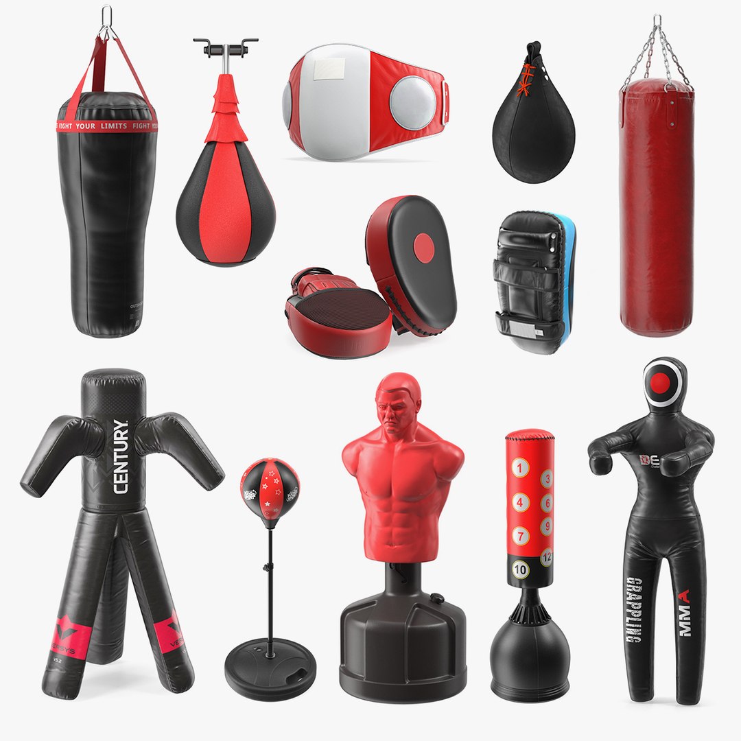 Punching Dummys Collection 8 3D model preview