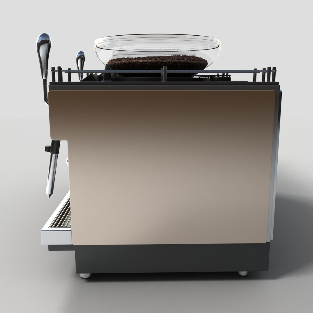 3ds max commercial espresso machine
