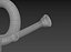 3D model hunting horn