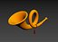3D model hunting horn
