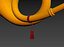3D model hunting horn