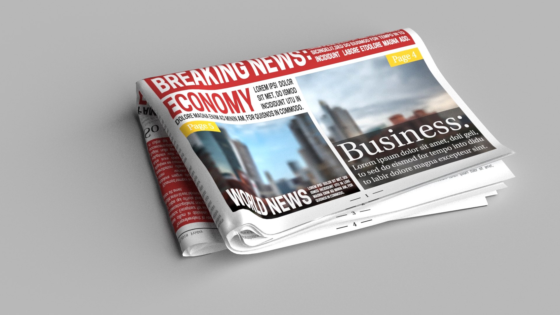 3d Newspaper Scenes Turbosquid 1556163