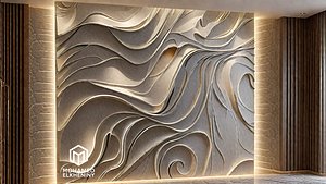 decor set wall panel wall relief mural CNC 50 3D