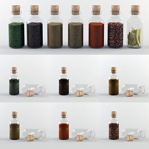 Large spice jars by 3DRivers 3D Model $30 - .3ds .max .obj - Free3D