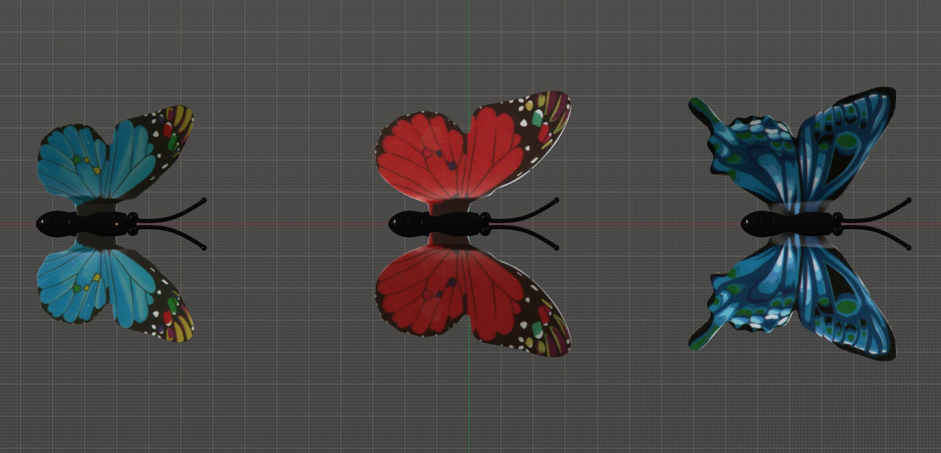 3D Magnetic Butterflies Model - TurboSquid 1315792