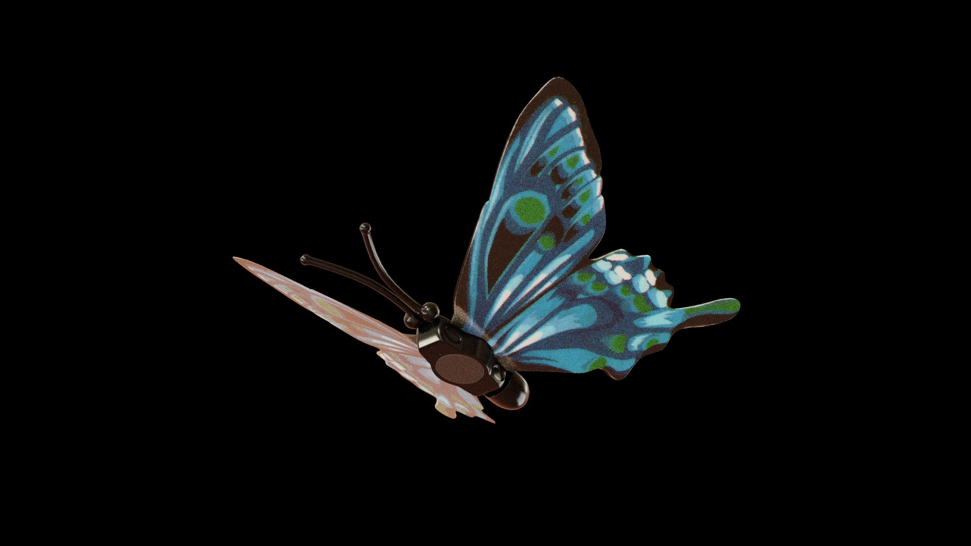 3D Magnetic Butterflies Model - TurboSquid 1315792