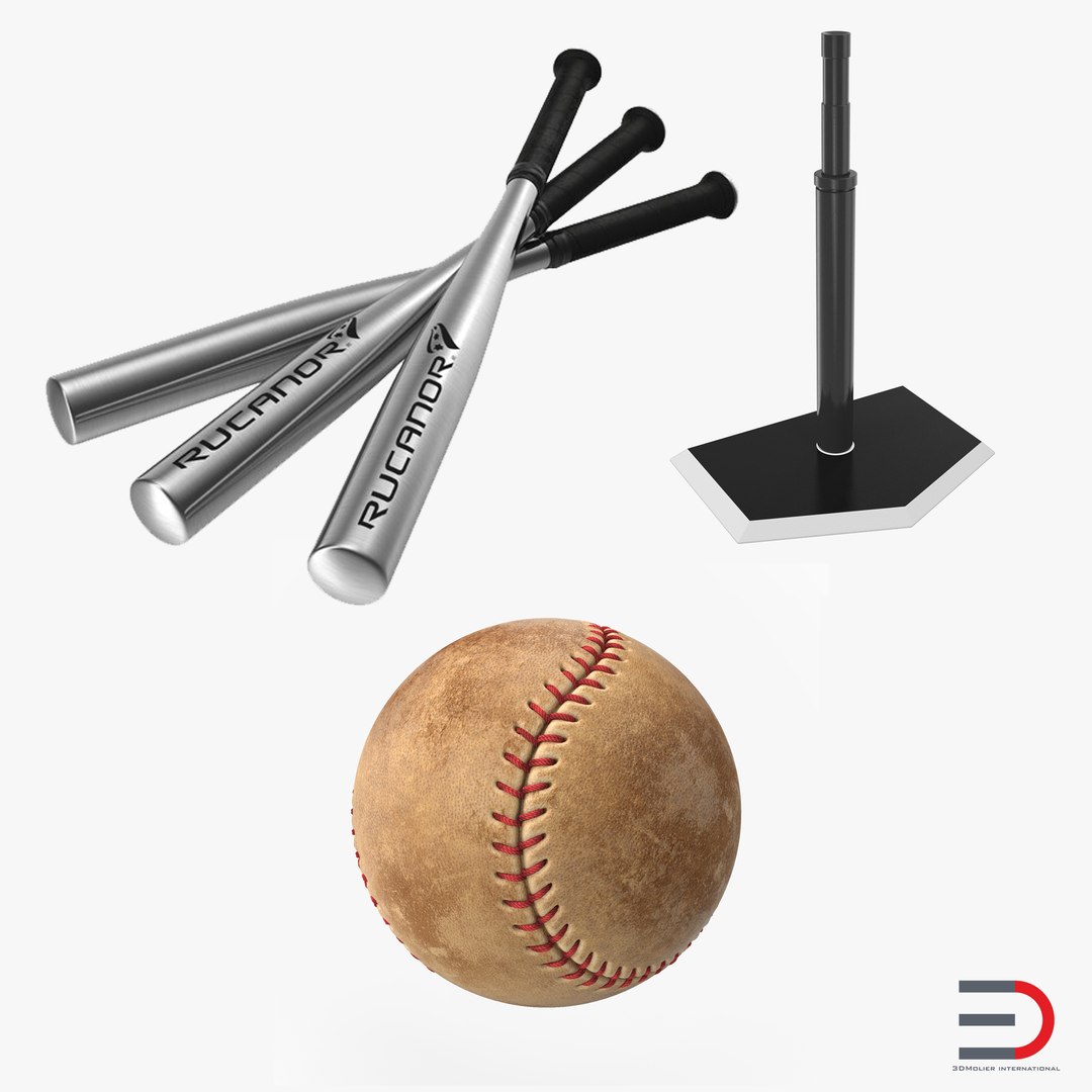 Baseball Batting Collection 3D model preview